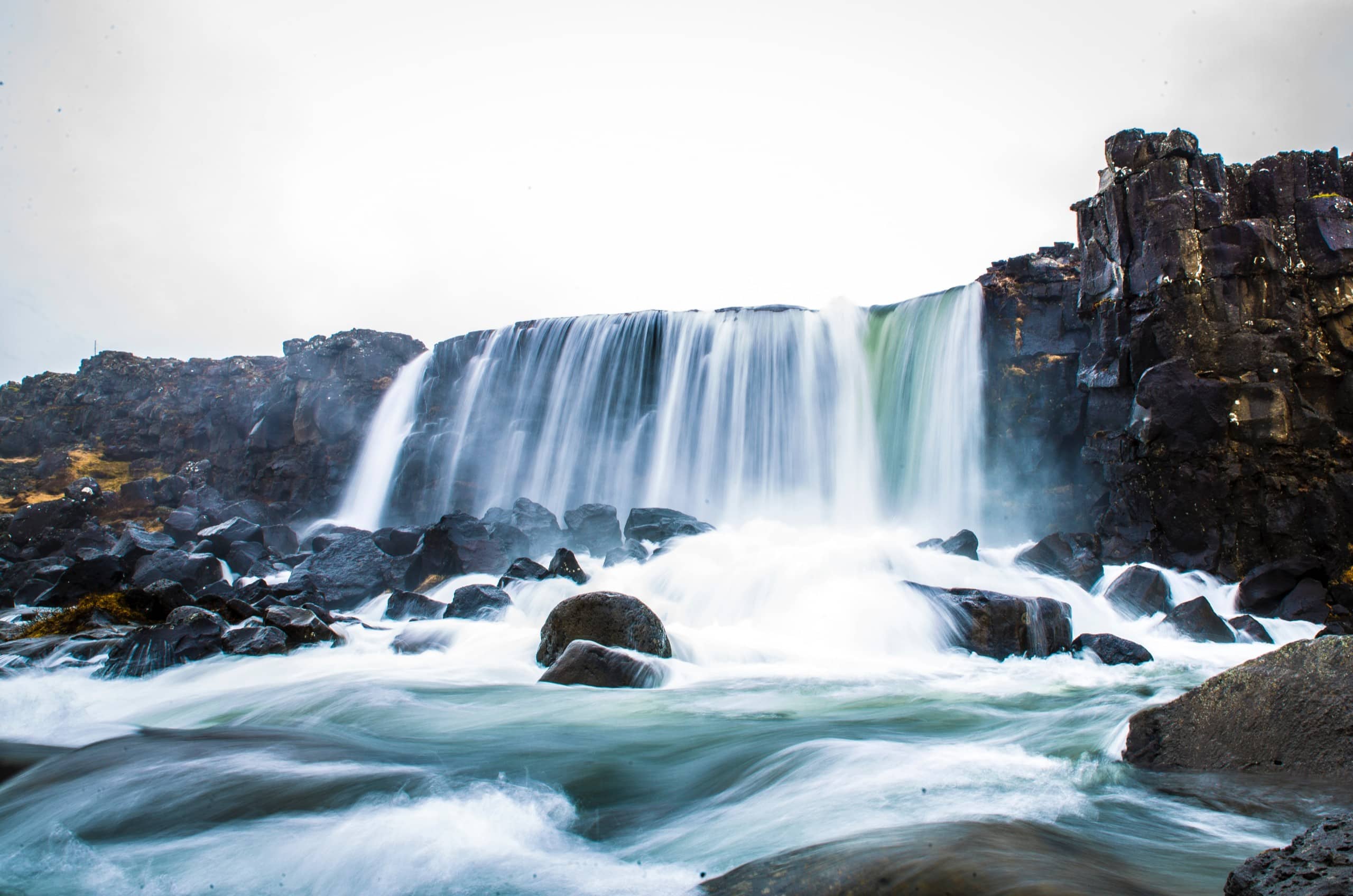 Öxarárfoss is a waterfall that can be found in Þingvellir National Park.