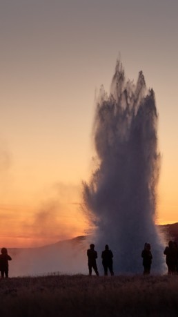 Strokkur hot spring is one of Iceland's biggest attractions.