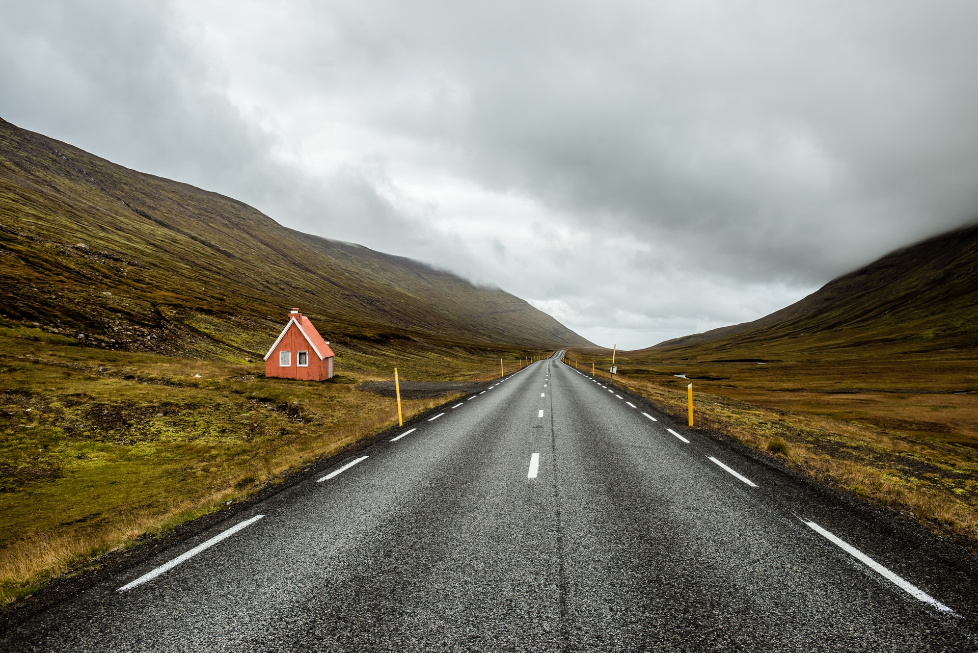 The open road in Iceland