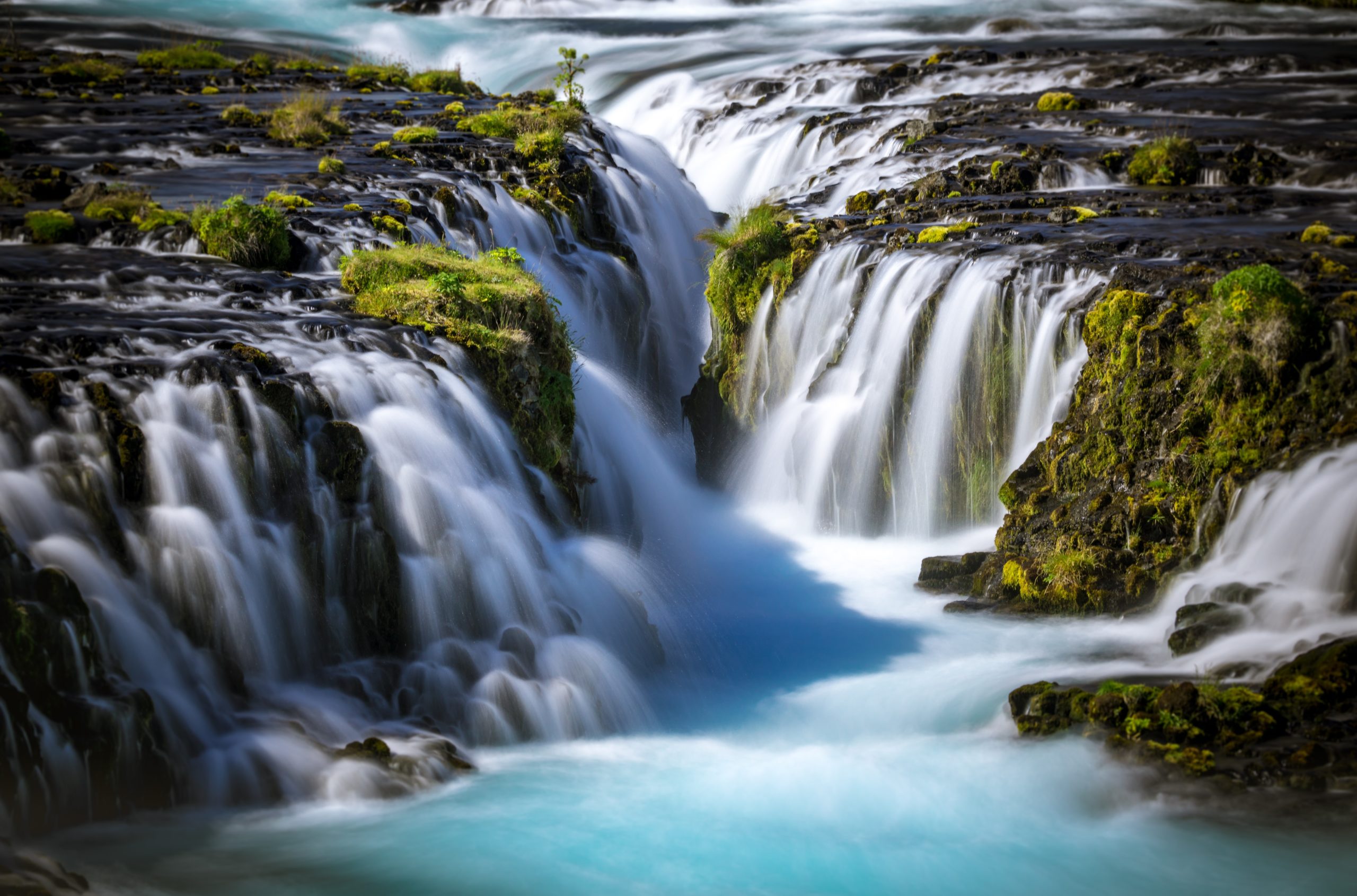 Brúarfoss waterfall in Iceland