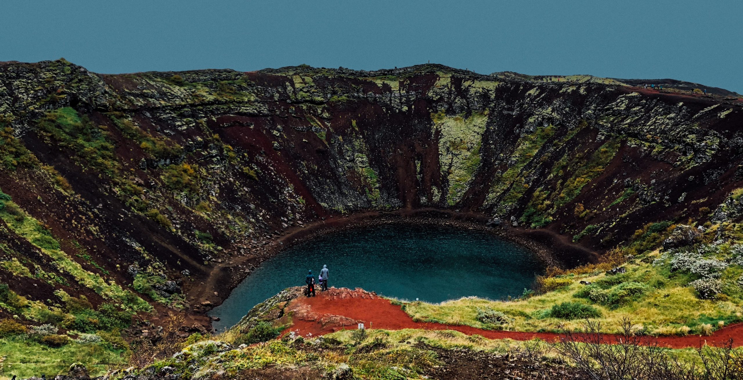 Kerid volcanic crater