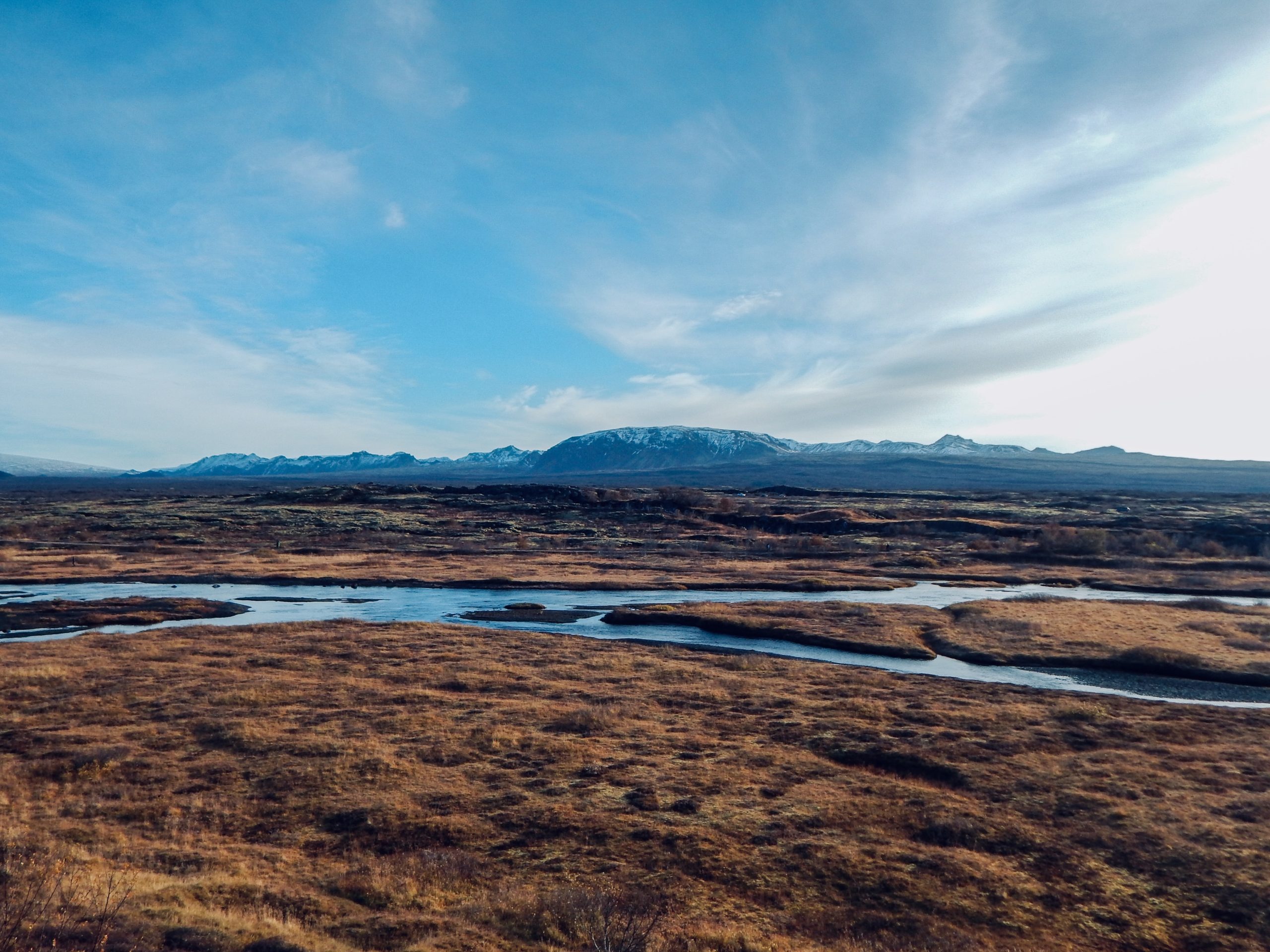 A landscape shot of Thingvellir National Park