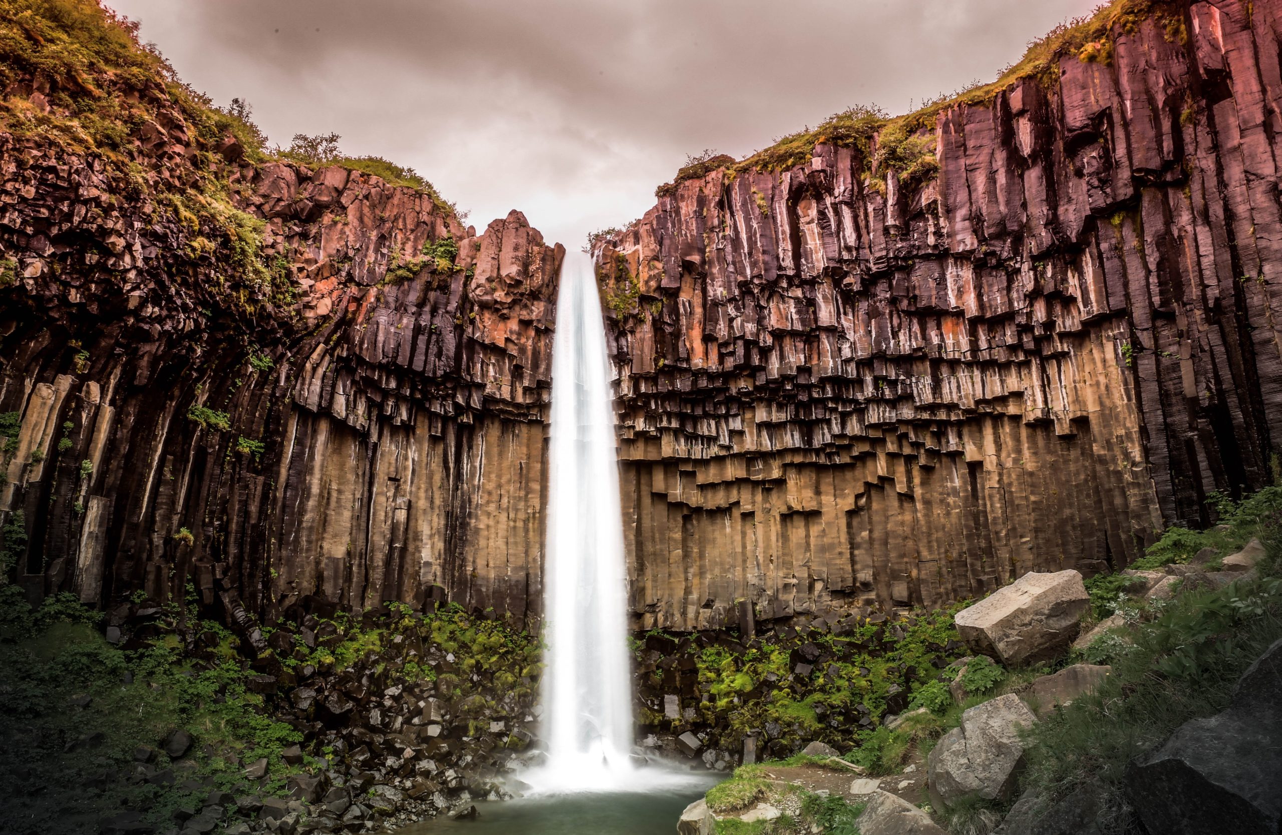 Svatifoss waterfall in Iceland