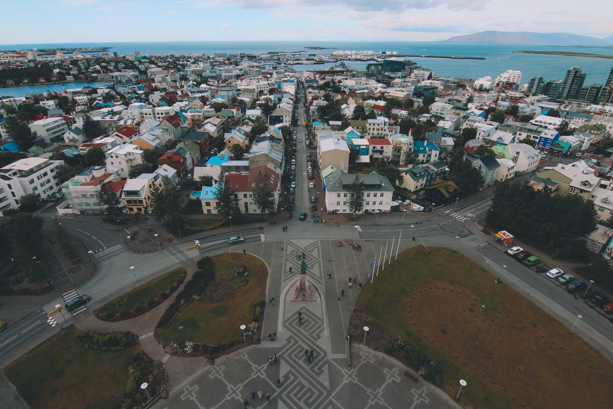 A view overlooking the city of Reykjavík