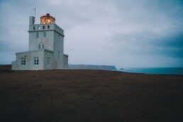 The lighthouse at Dyrh&oacute;laey.