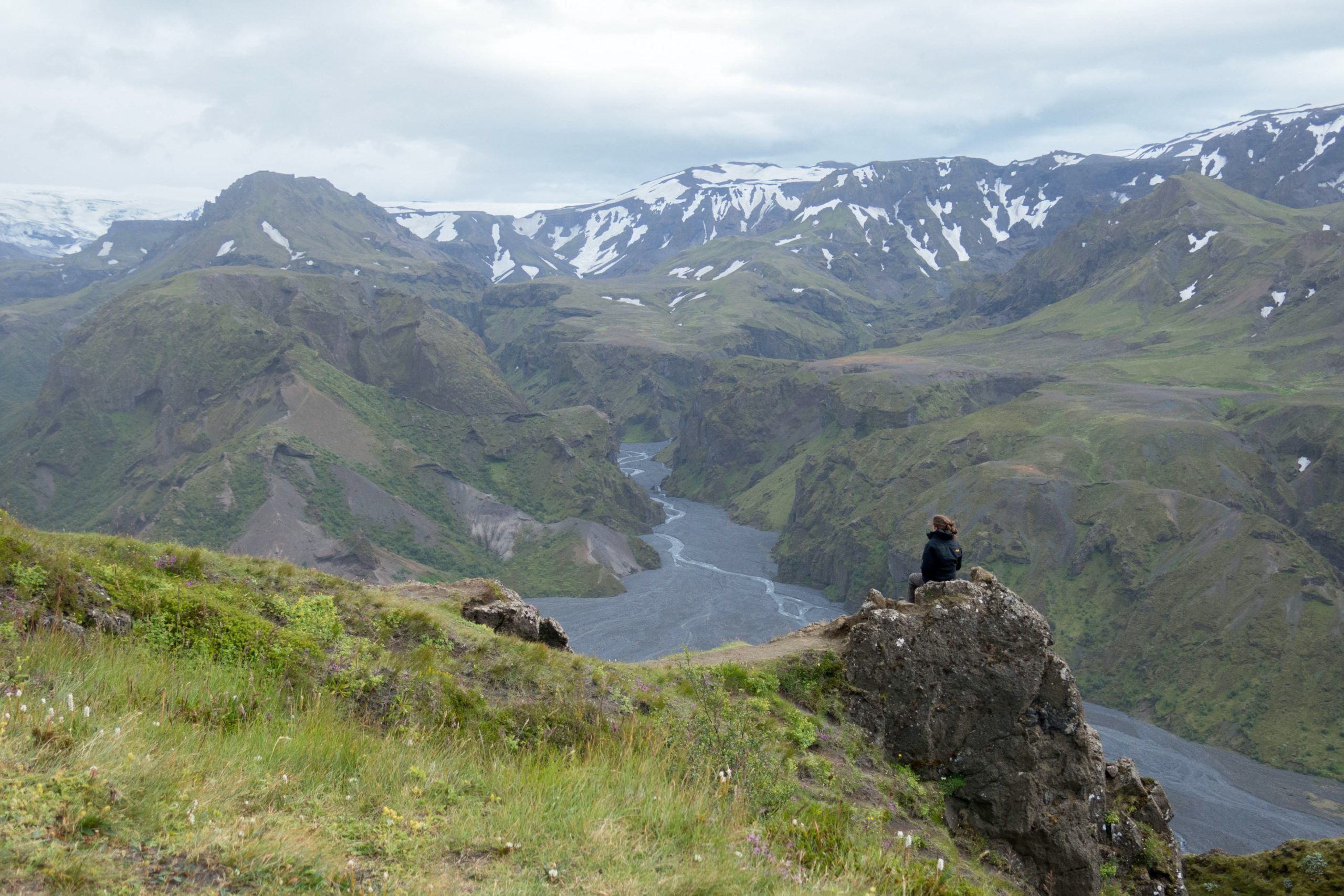 Overlooking the Highlands in Iceland