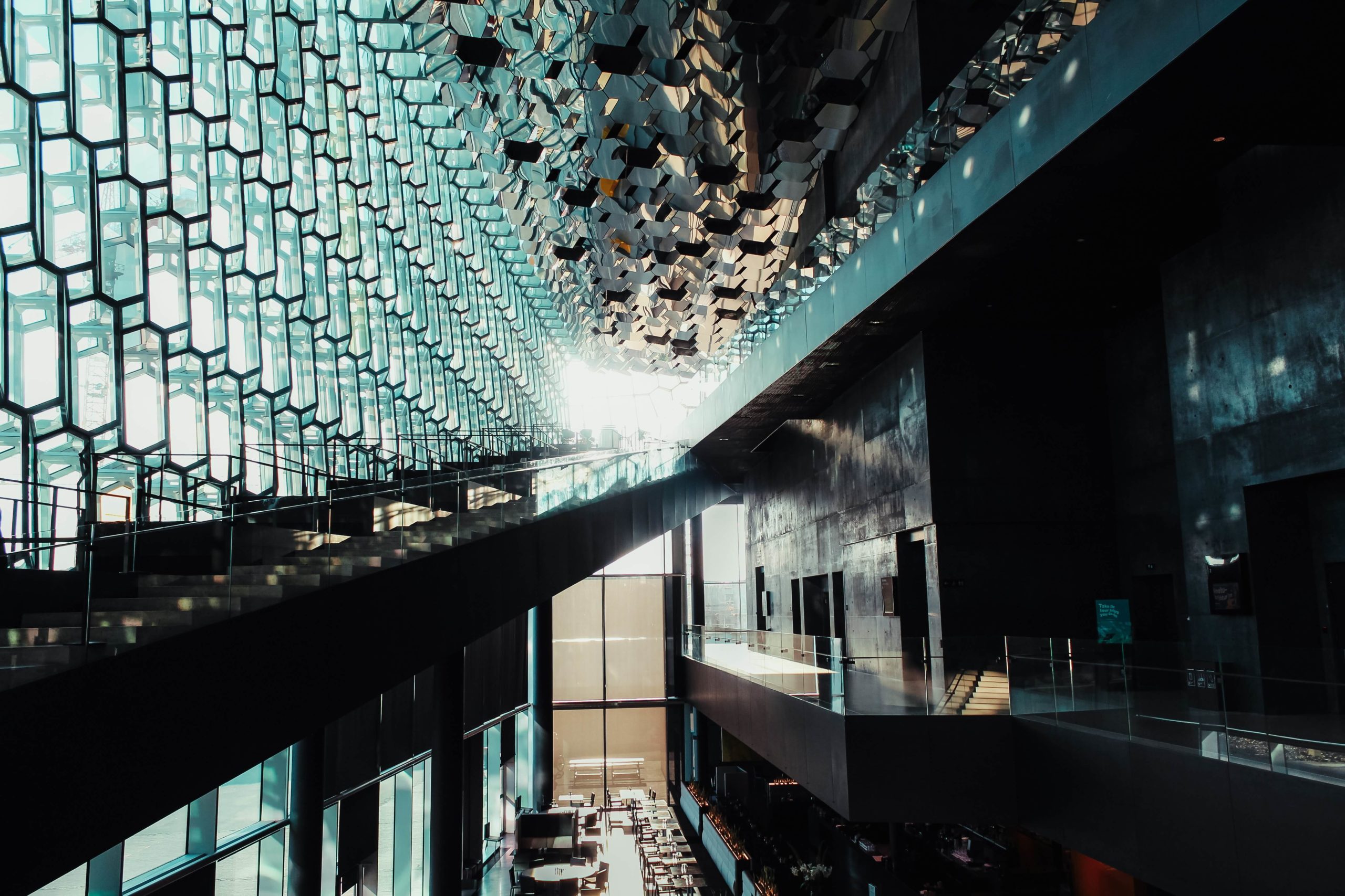 Inside of Iceland's Harpa Concert Hall