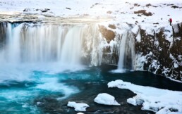 Go&eth;afoss Waterfall in northcoast of Iceland